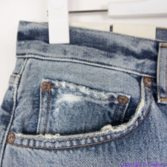 NEW AGOLDE Riley High Rise Cropped Straight Fit Jeans in Emulsion wash, 31 - Picture 6 of 11